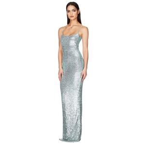 NWT Nookie Lovers Nothing Maxi Sequin Gown Mint M